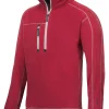 Genser 8013 mrød xxl fleecesnic a.i.s 100% polyester