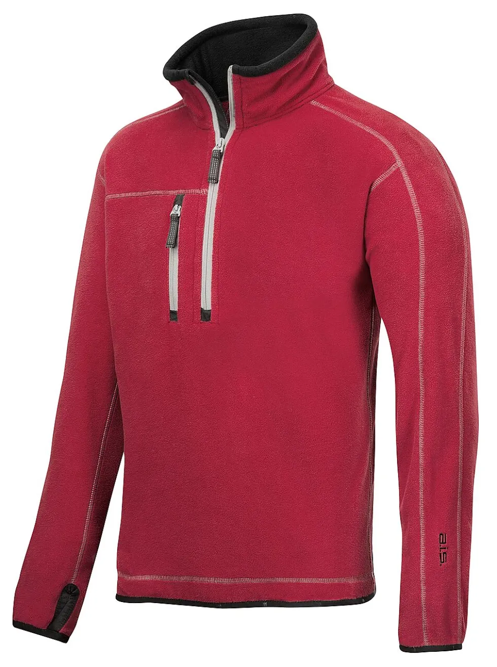 Genser 8013 mrød xxl fleecesnic a.i.s 100% polyester
