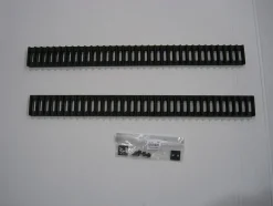 Gitter for peis side C400 65 mm sort 2 stk