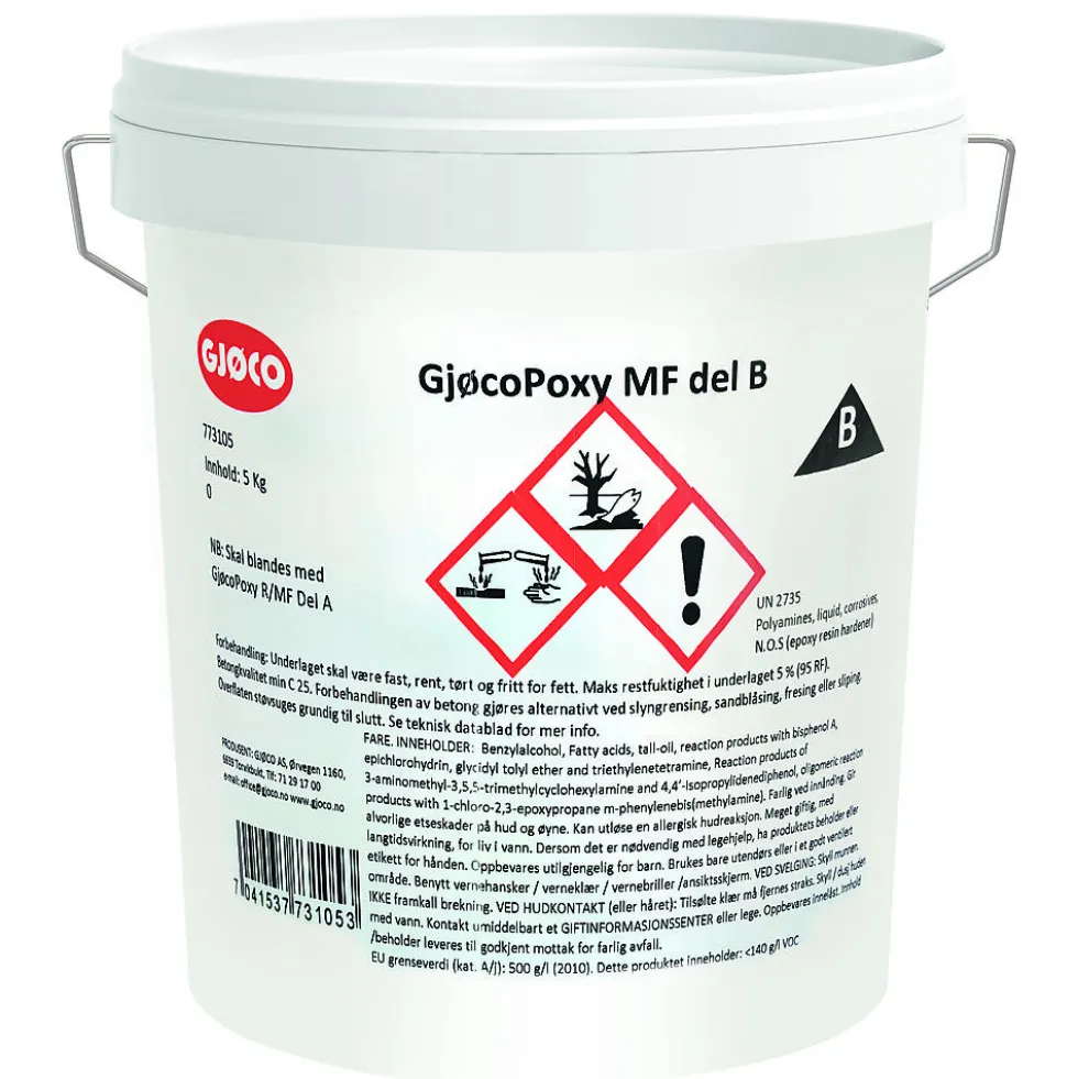 Gjøcopoxy mf del b 5 kg gjøco