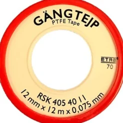 Gjengeteip 12 mm x 12 meter