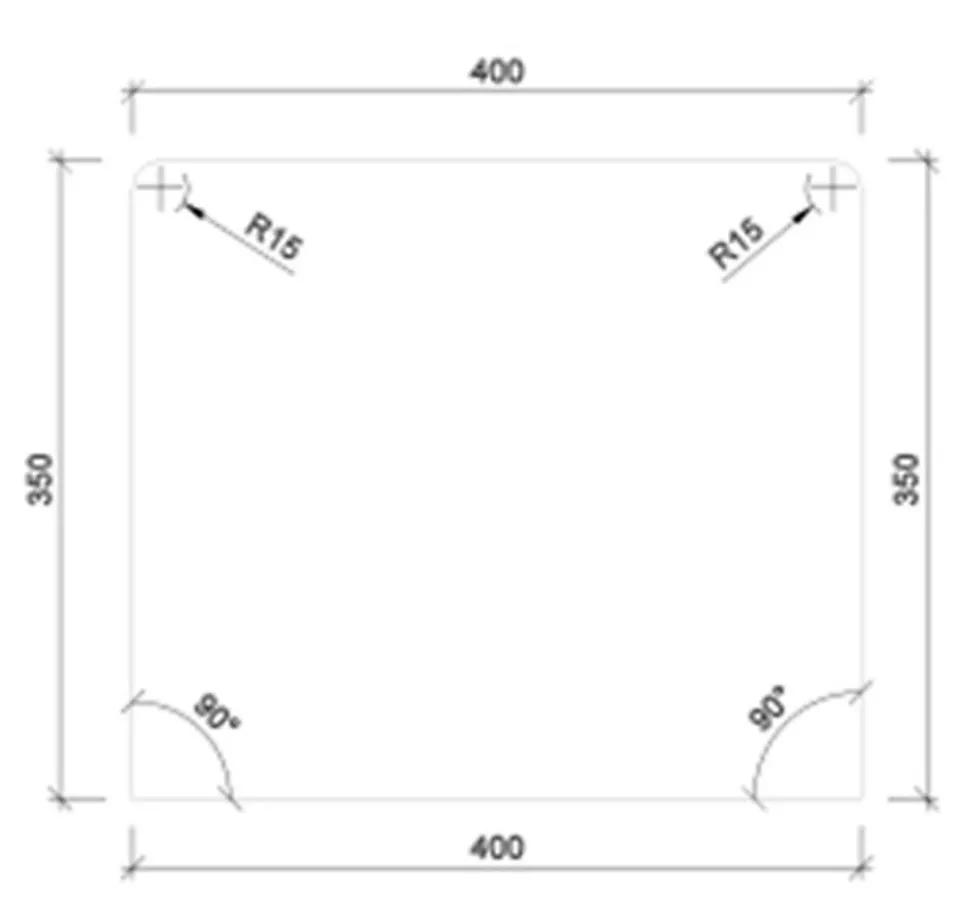 Glassplate peis sotet