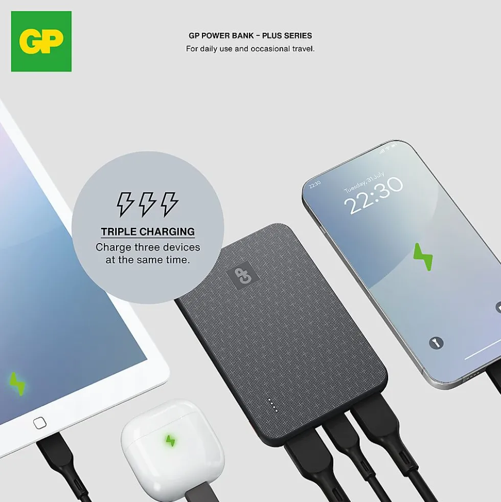 GP Powerbank Plus 5000mAh Black