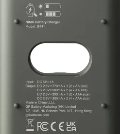 GP Recyko Everyday batterilader B441 + 4xAA 210mAh NiMH-batt