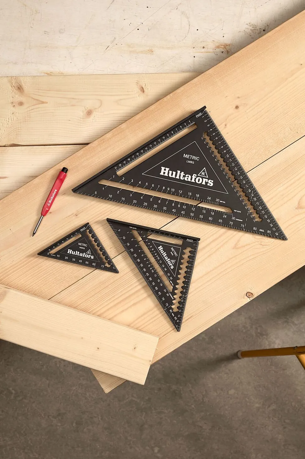 Gradvinkel solid aluminium