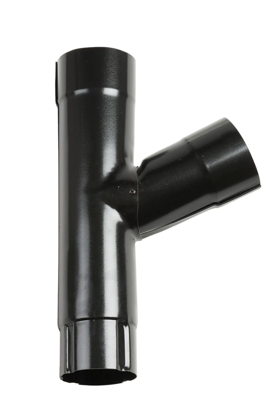Grenrør stål Ø75/75 mm sort