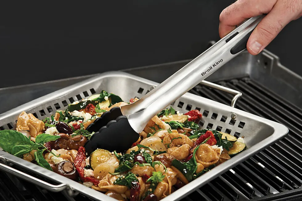 Grillwok i rustfritt stål