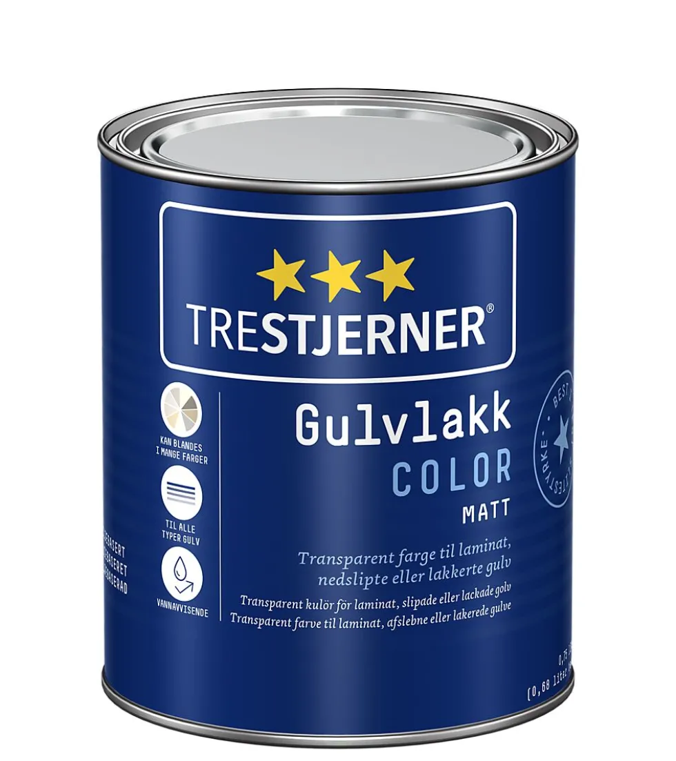 Gulvlakk matt transparent color 0,68 liter