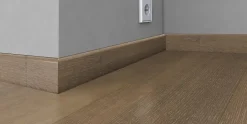 Gulvlist finèrt 16x60 mm eik plantagen/greige