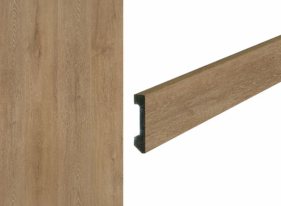 Gulvlist vinyl 17 stk 2400X13X58 mm Desert