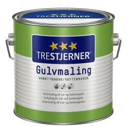 Gulvmaling halvblank 3 liter hvit