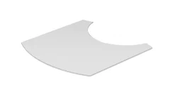 Gulvplate origo klart glass