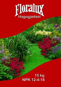Hagegjødsel 7,5 kg floralux gjødsel npk 12-4-18