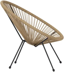 Hagestol string 71x81x82 cm sort/natur