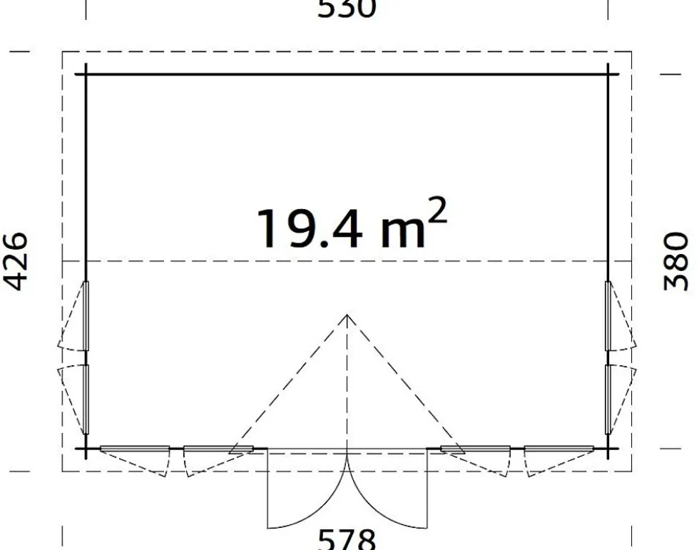 Hagestue Claudia 19,4 m²