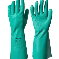 Hanske nitril 33 cm str 8 olje syrebestandig