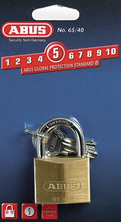 Hengelås 65/40 c messinglås abus