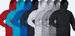 Hettegenser l 10 054 rød m st.louis hood