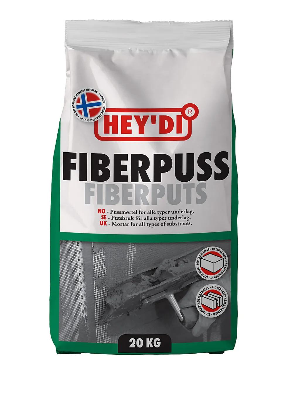 Heydi Fiberpuss mørtel