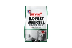 Heydi ildfast mørtel 4,5 kg