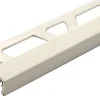 Hjørnelist firkant 8mm hvit alum