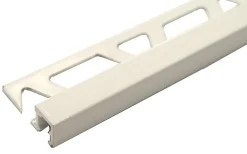 Hjørnelist firkant 8mm hvit alum