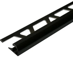 Hjørnelist 10mm alu svart 2,7m