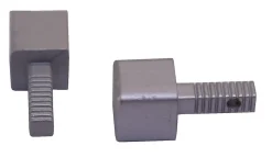 Hjørne 12,5mm anodisert aluminium squarejolly pakke a 2 stk