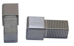 Hjørne 10mm børstet rustfritt stål squarejolly pakke a 2 stk