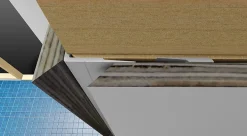 Hjørneprofil utvendig skjult aluminium 2,35 m Hydroloc