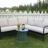 Hjørnesofa med Puter – Sort/Natur