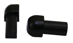 Hjørne utvendig svart pvc 10mm pakning a 2 stk