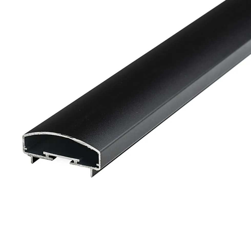 Håndløper antrasittgrå 4 m x 95 mm