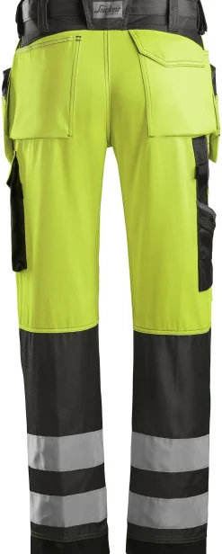 Håndverksbukse 3233 High Vis kl.2gul/sort str 144