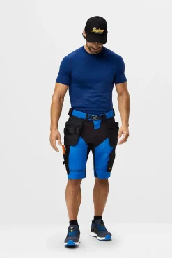 Håndverkshorts 6904 FLexiWork+ Mørkblå/sort str 46