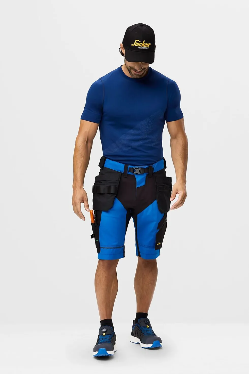 Håndverkshorts 6904 FLexiWork+ Mørkblå/sort str 46