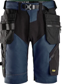 Håndverkshorts 6904 FLexiWork+ Mørkblå/sort str 46