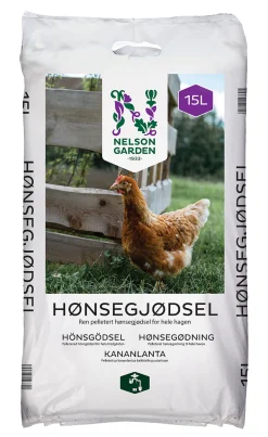 Hønsegjødsel natur 15l nelson garden