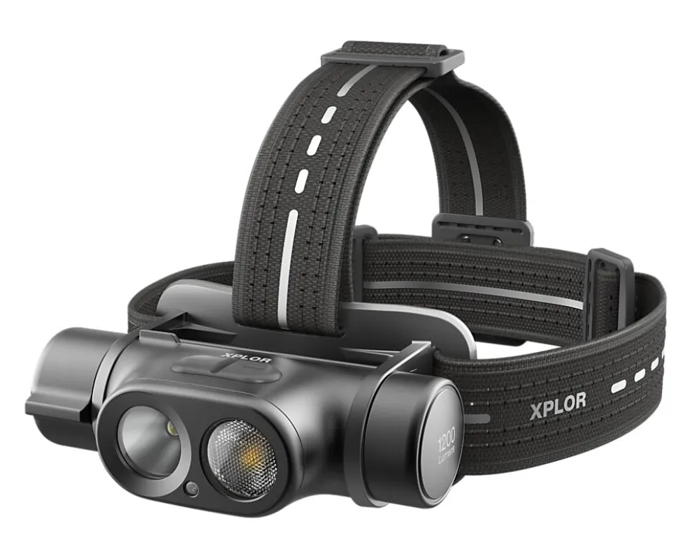 Hodelykt oppladbar PHR19 1200 lumen