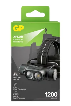 Hodelykt oppladbar PHR19 1200 lumen