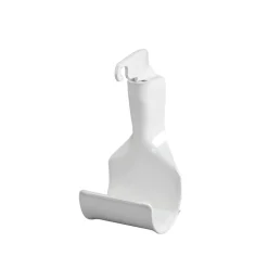 Holder for garderobestang hvit