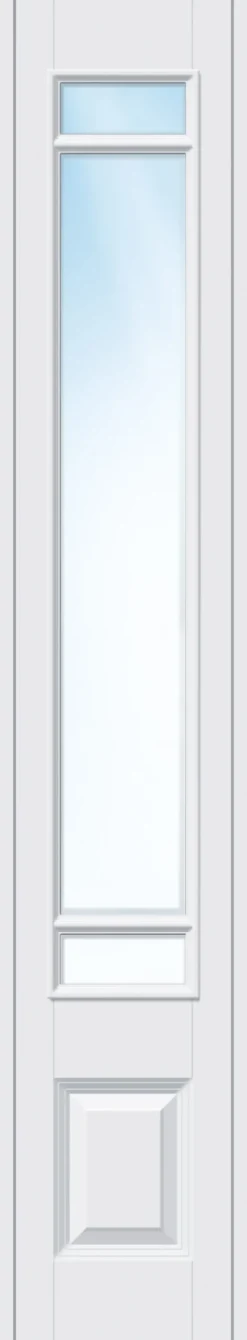 Innerdør kompakt sidefelt i fast karm hvit ny 40x200 cm
