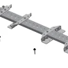 Innfestingspakke TLS papp/65 sort papp/shingel 65 cm skinne
