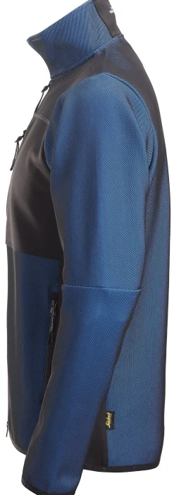 Jakke mellomlag kblå/sort resirkulert polyester
