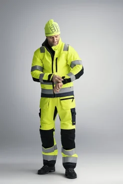 Jakke softshell highvis oransje XS