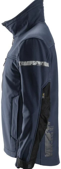 Jakke 1200 Softshell mørkeblå str M Snickers Allroundwork