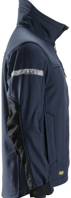 Jakke 1200 Softshell mørkeblå str M Snickers Allroundwork