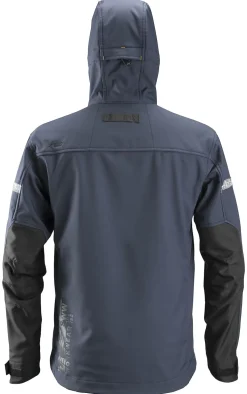 Jakke 1229 softshell s mblå snickers workwear