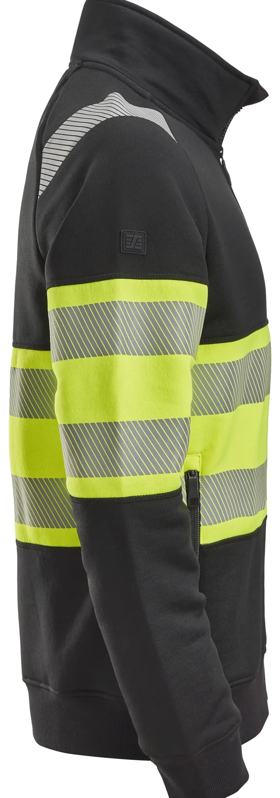 Jakke sort/gul klasse 1 str XS