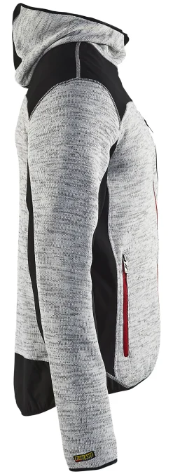 Jakke strikket grå s 493021179 493021179099s grå melange/svart